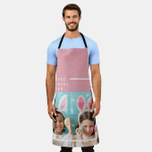 Modernes rosa glückliches gesegnetes Ostern | FOTO Schürze (Getragen)