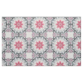 Modernes rosa graues Fretwork Cotton Twill Stoff (Fat Quarter (45,7 x 55,9 cm))