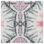 Modernes rosa graues Fretwork Cotton Twill Stoff (Nahaufnahme)