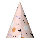Modernes rosa Halloween-Party Hats Partyhütchen (Rückseite)