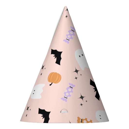 Modernes rosa Halloween-Party Hats Partyhütchen (Links)