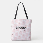 Modernes rosa Halloween Spooky, aber Niedlich Tasche (Rückseite)