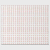 Modernes, rosa kariertes Rastermuster Geschenkpapier (Flach)