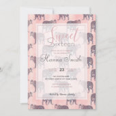 Modernes rosa Leopard-Tiermuster (Vorderseite)