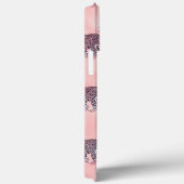 Modernes rosa Leopard-Tiermuster Case-Mate iPhone Hülle (Rückseite / Rechts)
