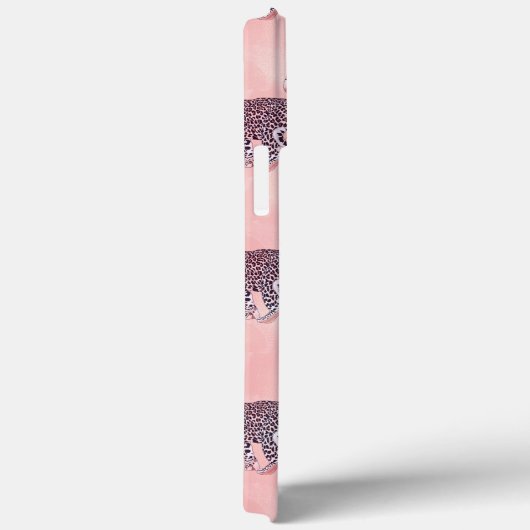 Modernes rosa Leopard-Tiermuster Case-Mate iPhone Hülle (Rückseite / Rechts)