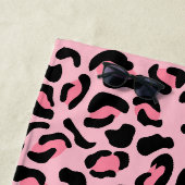 Modernes rosa Leopardenmuster Tier Strandtuch (Beispiel)