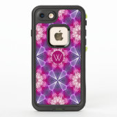 Modernes rosa Lila Abstraktes Muster (Rückseite)