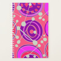 Modernes rosa, lila und weißes Geoform-Design.