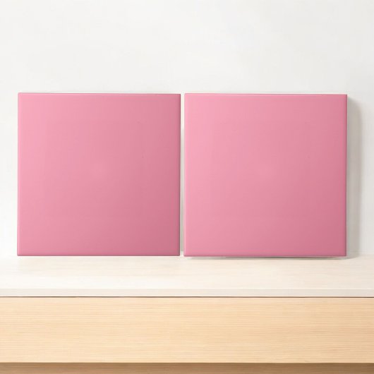 Modernes rosa Monochrom Fliese