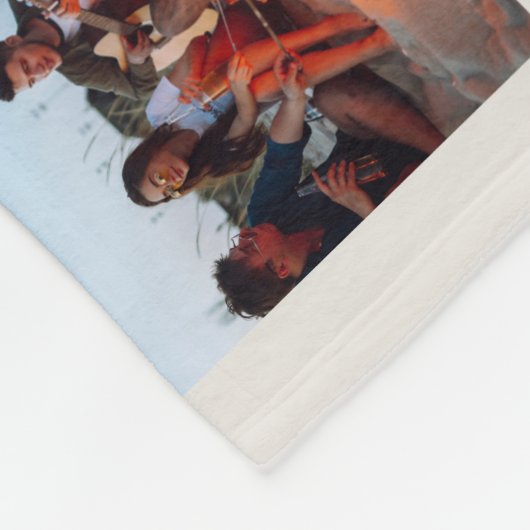 Modernes rosa Monogramm Personalisiert 10 FotoColl Fleecedecke (Ecke)