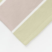 Modernes, rosa Muster für grüne Streifen Fleecedecke (Ecke)