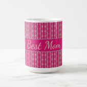 Modernes rosa Muster Kaffeetasse (Mittel)