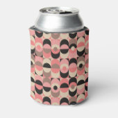 Modernes rosa Muster Mitte des Jahrhunderts Dosenkühler (Kanne Rückseite)