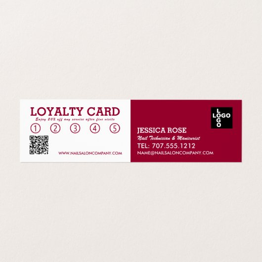 Modernes Rosa, Nageltechniker, Nagelstudio, Salon  Visitenkarten (Innenseite Aufgefaltet)