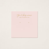 Modernes Rosa-Ohrring-Quadrat (Vorderseite)