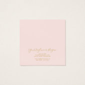 Modernes Rosa-Ohrring-Quadrat (Rückseite)