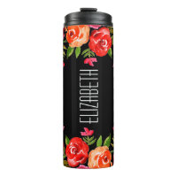 Modernes Rosa Orange Aquarell