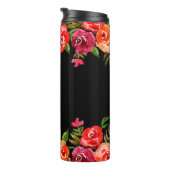 Modernes Rosa Orange Aquarell Thermosbecher (Nach rechts gedreht)