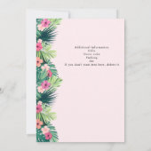 Modernes Rosa Party für die Altersversorgung in tr Einladung (Rückseite)