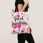 Modernes rosa Polka-Dot Großgroßartiges Design Tasche (Von Nahem)