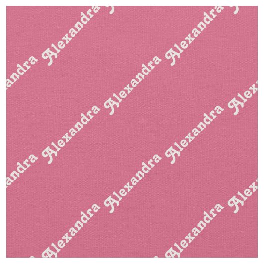 Modernes rosa Retro Personalisiertes Gewebe Stoff (Nahaufnahme)