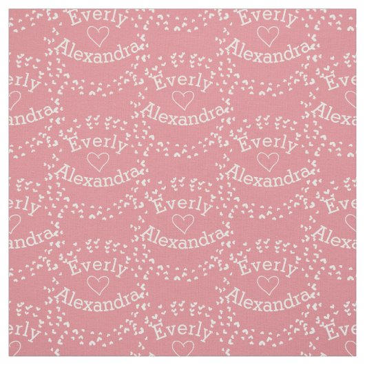 Modernes rosa Retro Personalisiertes Gewebe Stoff (Muster)