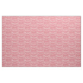 Modernes rosa Retro Personalisiertes Gewebe Stoff (Fat Quarter (45,7 x 55,9 cm))
