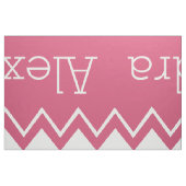 Modernes rosa Retro Personalisiertes Gewebe Stoff (Fat Quarter (45,7 x 55,9 cm))