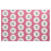 Modernes rosa Retro Personalisiertes Gewebe Stoff (Fat Quarter (45,7 x 55,9 cm))