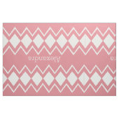 Modernes rosa Retro Personalisiertes Gewebe Stoff (Fat Quarter (45,7 x 55,9 cm))