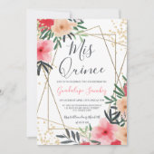 Modernes Rosa Rosa Foto Einladung (Vorderseite)