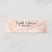 Modernes, rosa rosa rosa Quarzwerk Schmuckstück Mini Visitenkarte (Vorderseite)