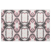Modernes rosa, schwarz gestrichene Marmormuster Stoff (Fat Quarter (45,7 x 55,9 cm))