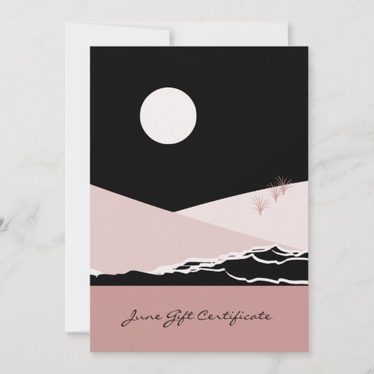 Modernes rosa Schwarzer Stylist - Geschenk (Vorderseite)