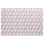 Modernes rosa schwarzes modisches ikat Muster Stoff (Yard (91,4 cm))
