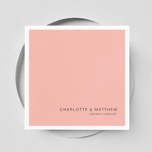 Modernes Rosa Serviette