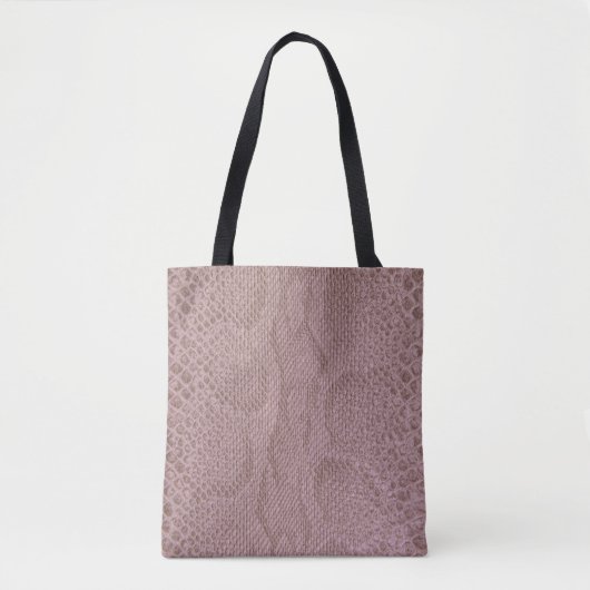 Modernes rosa Snakeskin-Muster Tasche (Vorderseite)