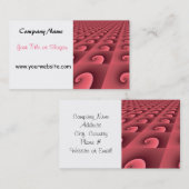 Modernes rosa Swirbeldesign Visitenkarte (Vorne/Hinten)