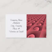 Modernes rosa Swirbeldesign Visitenkarte (Rückseite)