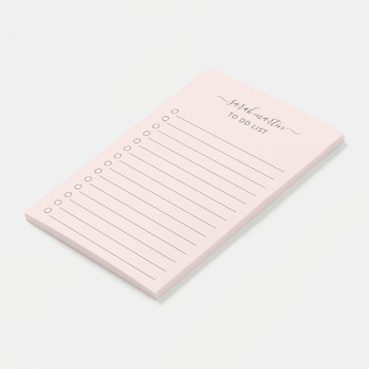 Modernes Rosa, um Eleganz zu erzählen Post-it Klebezettel (angewinkelt)