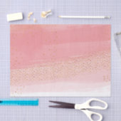 Modernes Rosa und Gold Seidenpapier (Handwerk)