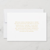 Modernes Rosa- und Goldbarmherzigkeit Dankeskarte (Rückseite)