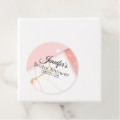 Modernes Rosa- und Goldmarmor Geschenkanhänger (Beispiel)