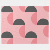 Modernes Rosa und Grau des Mittelalters Fleecedecke (Vorderseite (Horizontal))