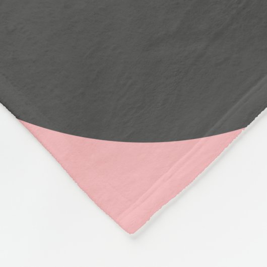 Modernes Rosa und Grau des Mittelalters Fleecedecke (Ecke)