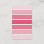 Modernes Rosa und Grau Visitenkarte (Rückseite)