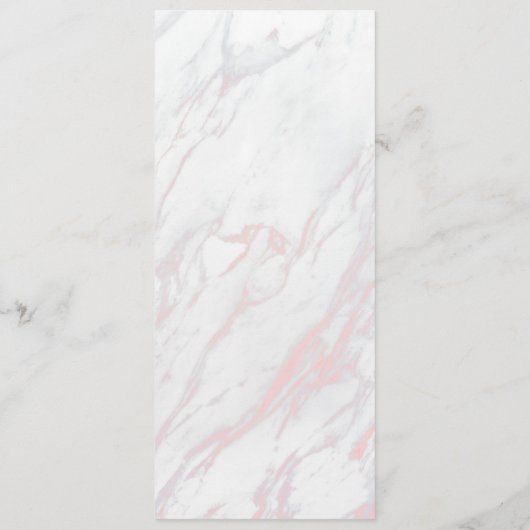 Modernes rosa und graues Marmor - Sign für den Sit Menükarte (Rückseite)