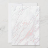 Modernes Rosa und Graumarmor Bridal Brunch (Rückseite)