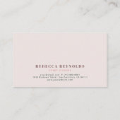 Modernes, rosa und grünes Terrazzo-Muster Visitenkarte (Rückseite)